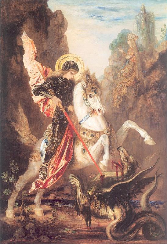 Gustave Moreau Saint George and the Dragon